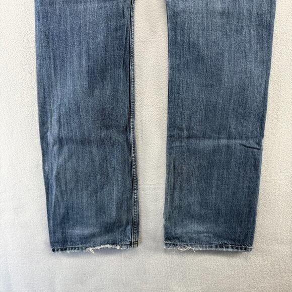 Diesel jeans mens 34x32 Fits 35x33 Blue Viker Straight Whisker Vintage y2k 2000s - Picture 10 of 16